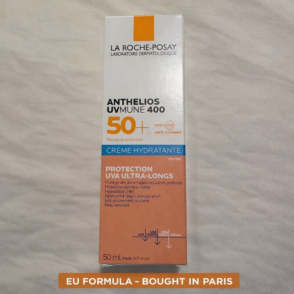 EU Formula La Roche Posay Anthelios UVMune 400 SPF50+ Tinted Paris Pharmacy 50ml